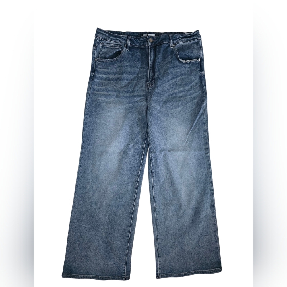 Risen Women's Boutique Blue Flare & Wide Leg Jeans Size 3XL/ 20US
